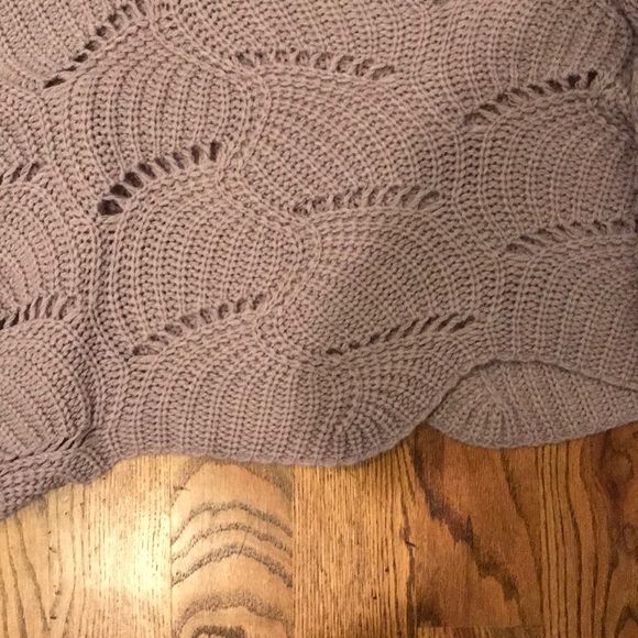 Cropped lilac knit sweater - Picture 3 of 3